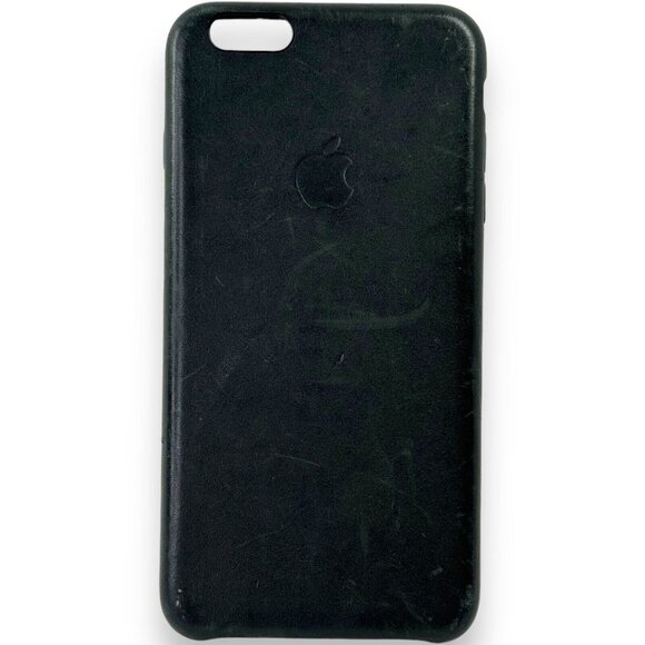 Apple Leather Case for iPhone 6s Plus Black - Picture 1 of 5